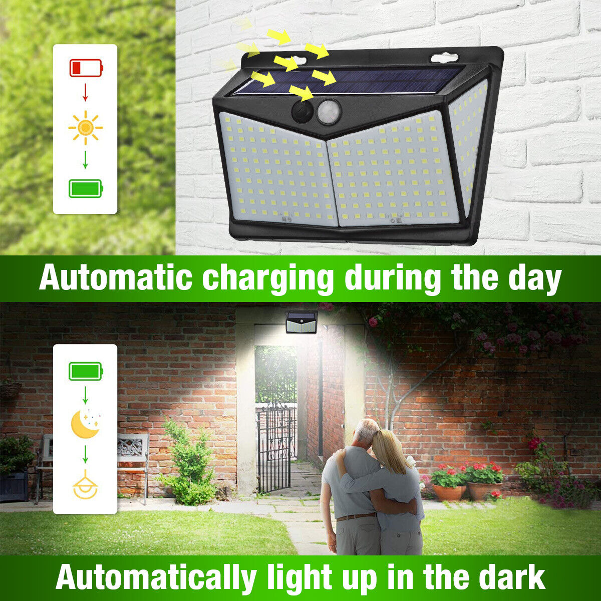 Solar Power Motion Sensor Light